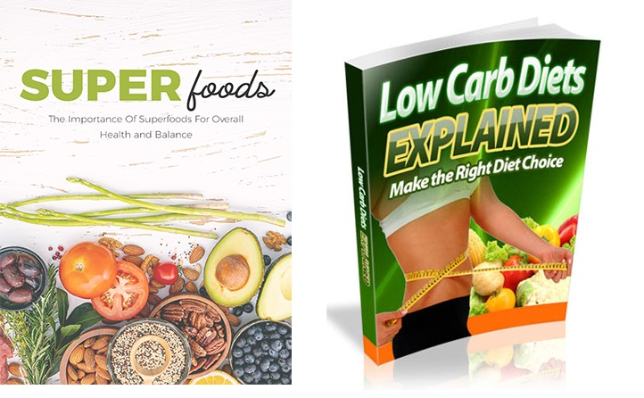 Bundle of Superfoods for Health and Balance, and Low Carb Diets Explained