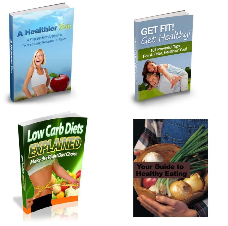 Bundle of Guide to Healthy Eating, Get Fit Get Healthy,  A Healthier You and Low Carb Diets Explained